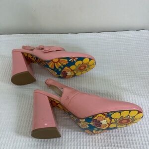 Flower Sole NEW Spring Heels Pink Patent Shoes NEW Dancing Days